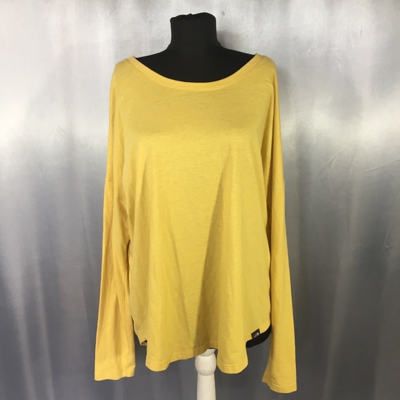 north face yellow long sleeve
